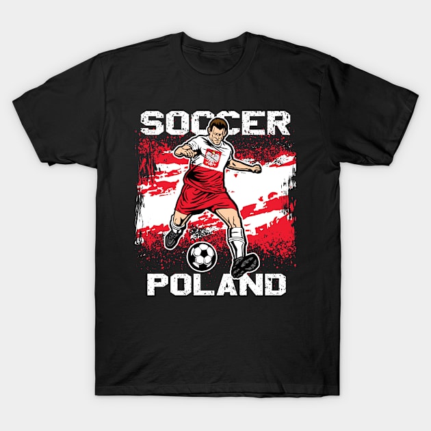 Poland Soccer Futbol T-Shirt by megasportsfan